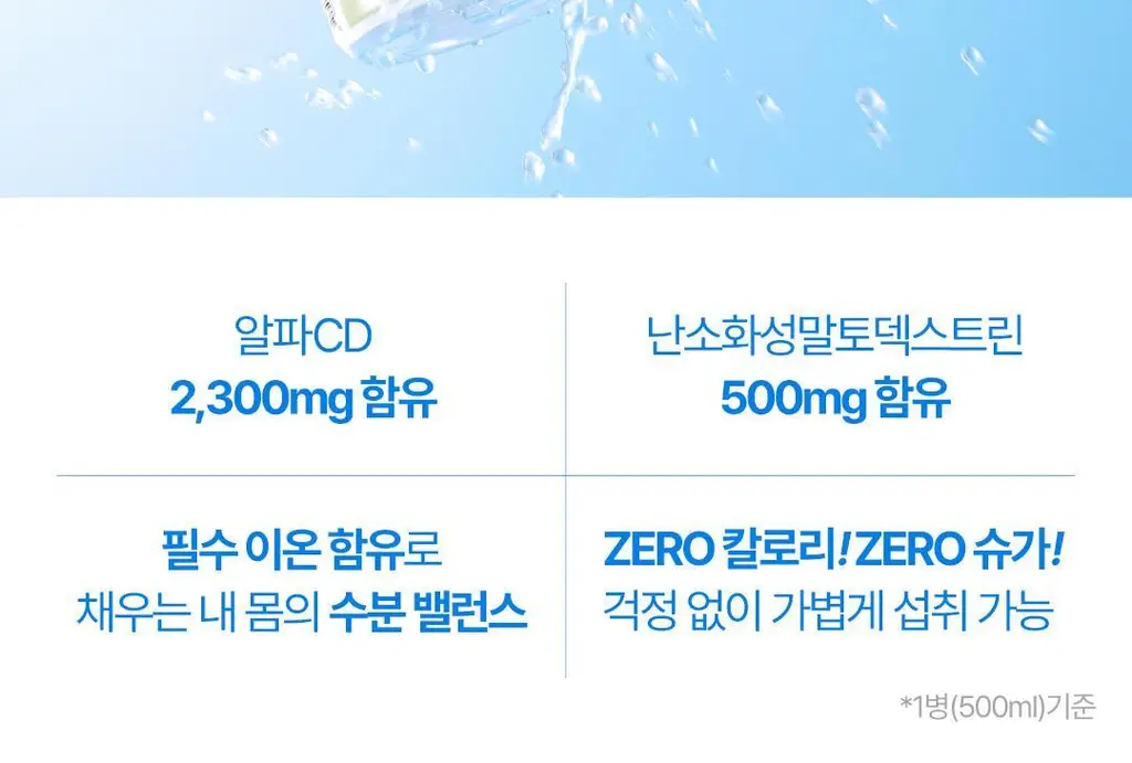 [NEW/체인지워터] 그린몬스터 칼로에이드 제로 알파CD 복숭아 상세페이지 8